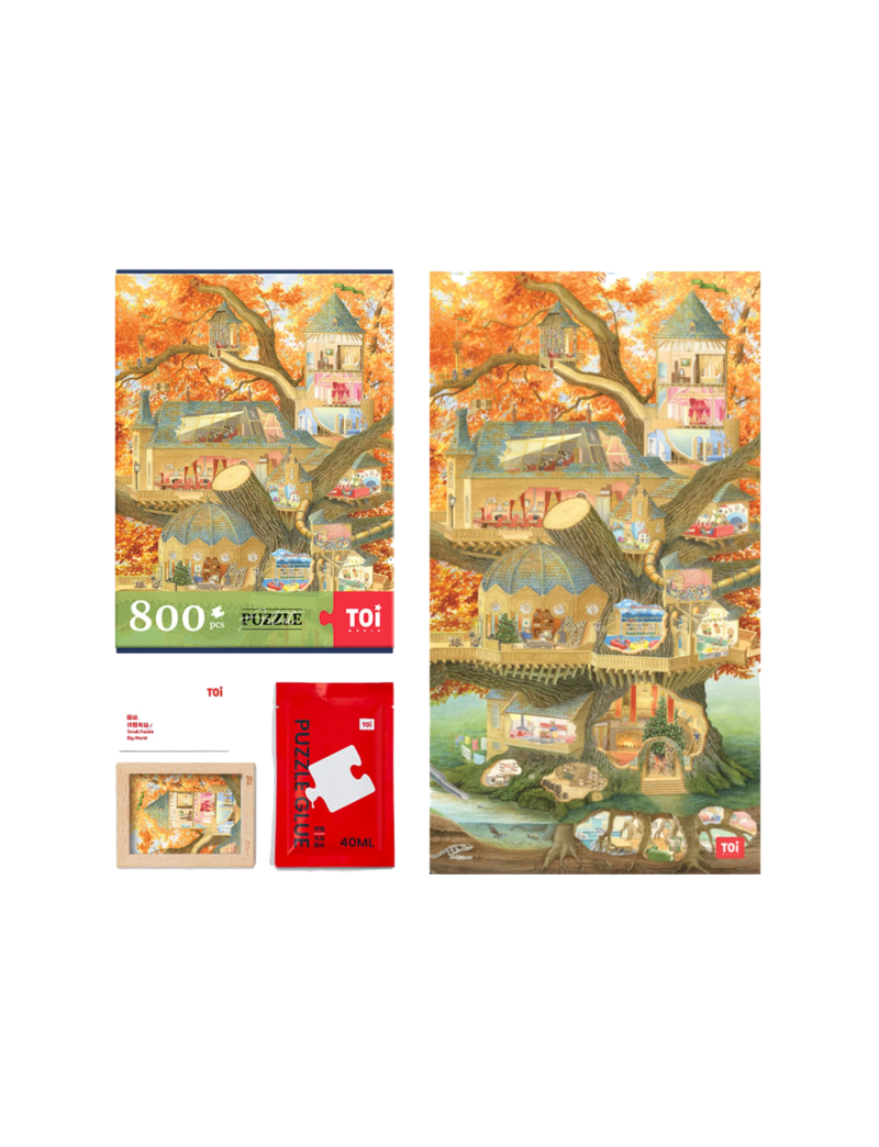 TOI Paisley Rabbit Treehouse 800PC