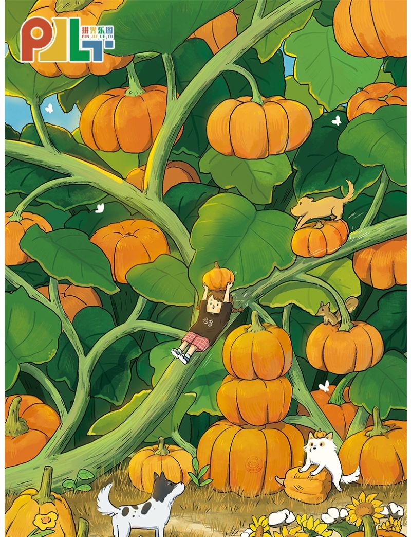 PJLT 3D Pumpkin Garden 500P 81198
