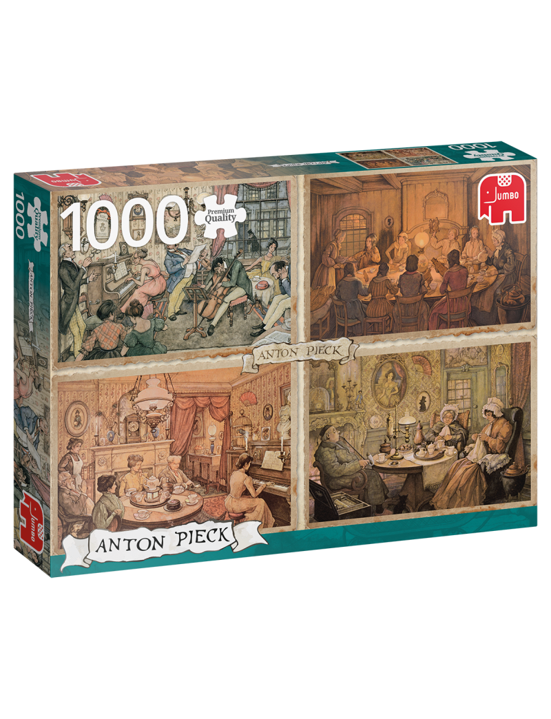 Jumbo Premium Collection - Anton Pieck, Living Room Entertainment 1000pcs