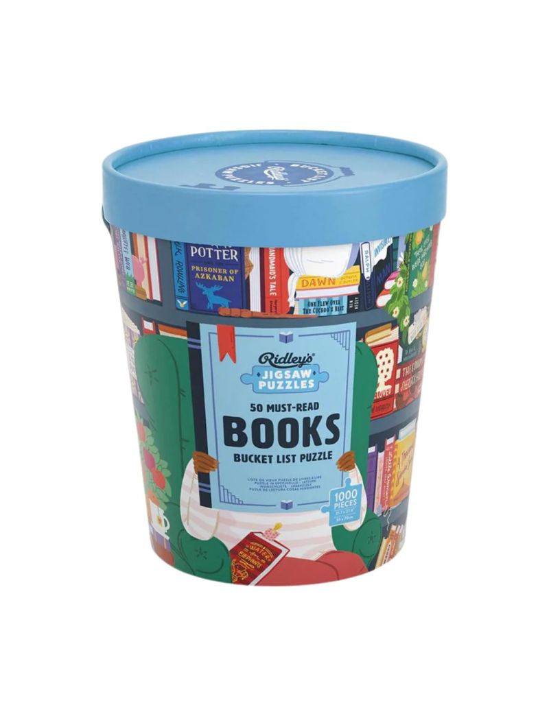 RIDLEY'S 50 Must-Read Books of the World Bucket List 1000-Piece Puzzle