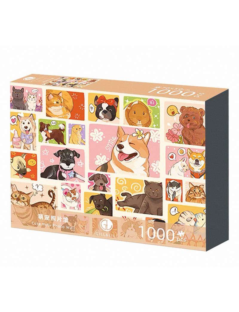 Gill&Lill Cute Pets Photo Wall 1000pc