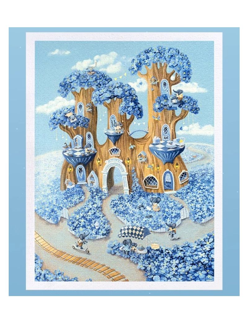 3D-JP H3291 Julia Vaihicheva - Blue Flower Valley 1200pcs