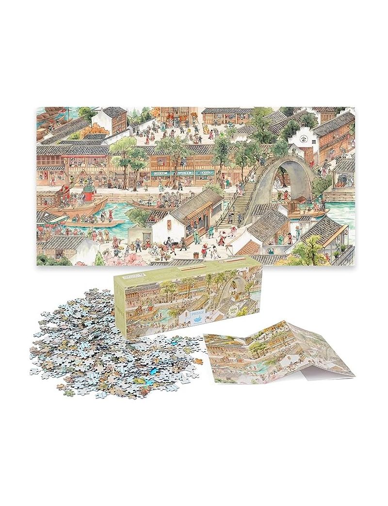 Momibook Jiangnan Hundred Cats Painting Scroll 1000pc