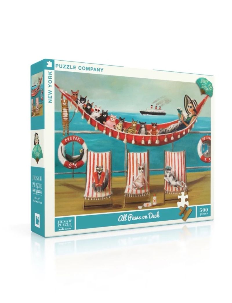 NEW YORKER All Paws on Deck 500 Piece Puzzle