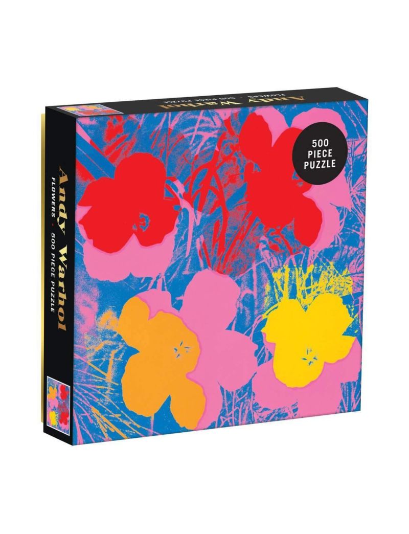 Galison Andy Warhol Flowers 500 Piece Puzzle