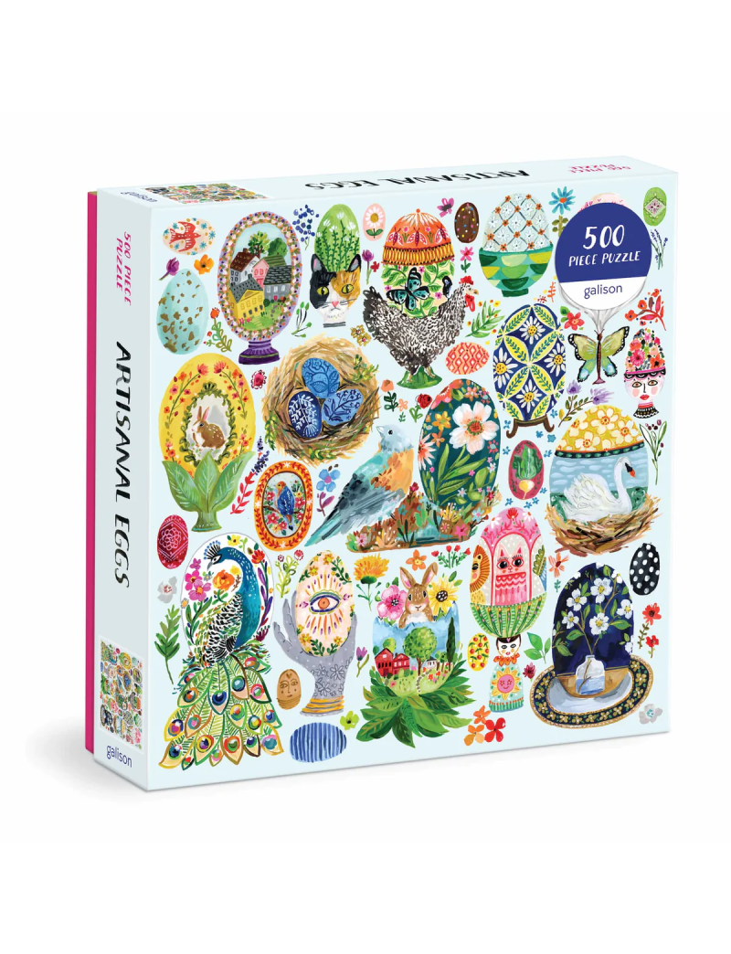 Galison Artisanal Eggs 500 Piece Puzzle