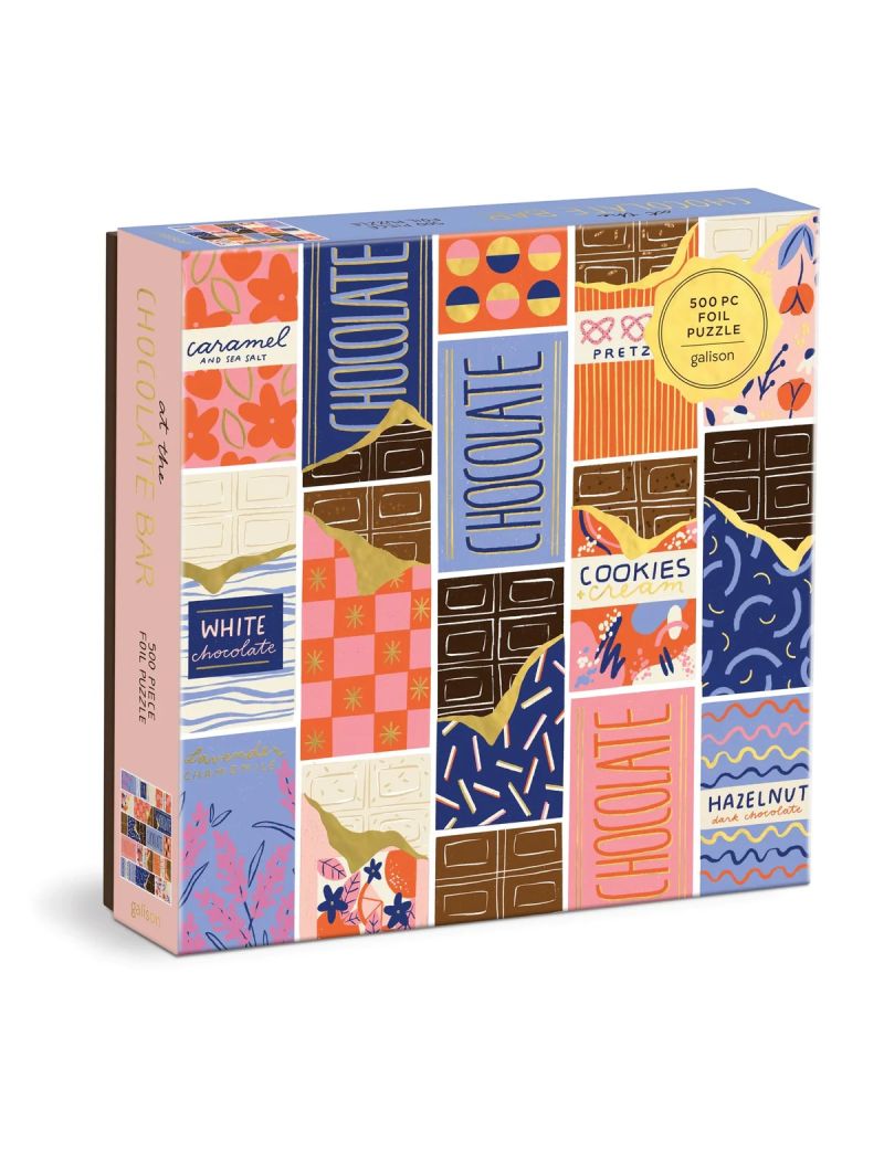 Galison At the Chocolate Bar 500 Piece Foil Puzzle