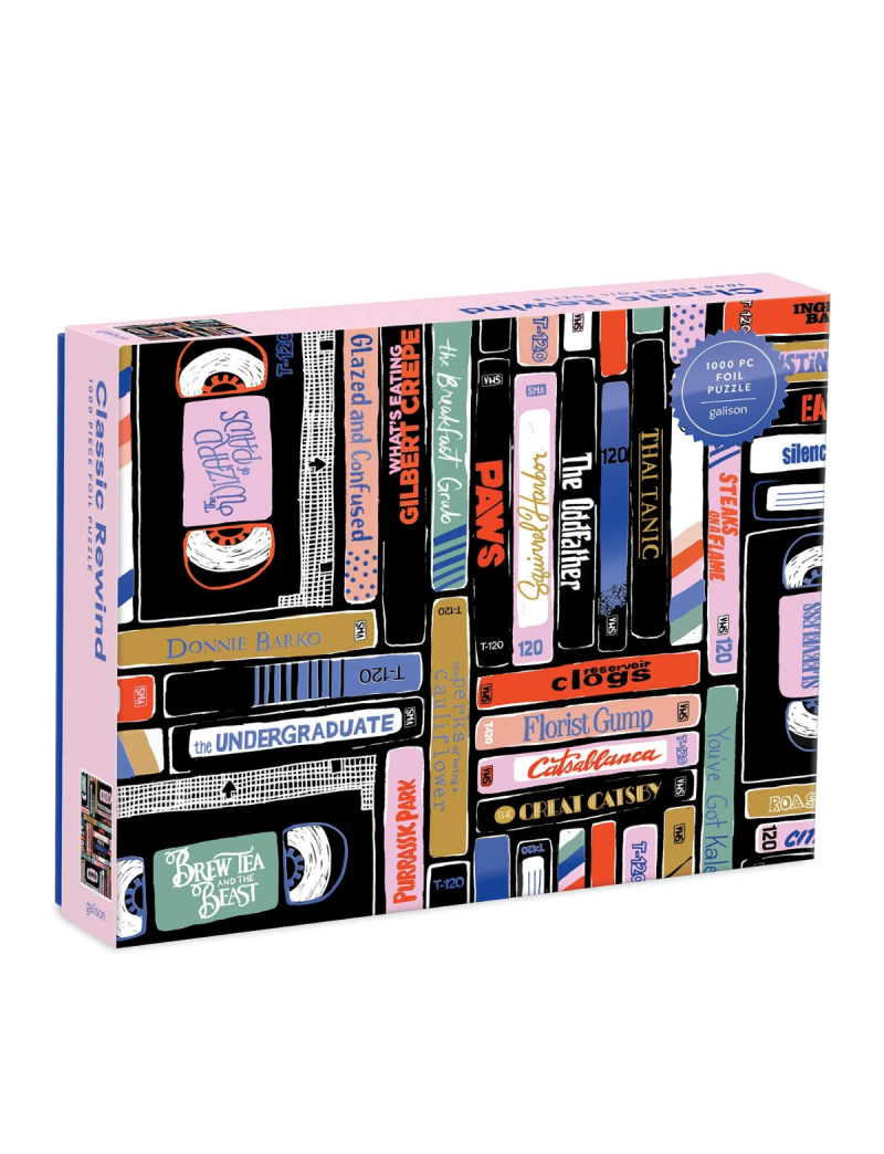 Galison Classic Rewind 1000 Piece Foil Puzzle