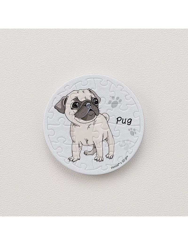 PINTOO D1319 Puzzle Magnet - Pug 16p