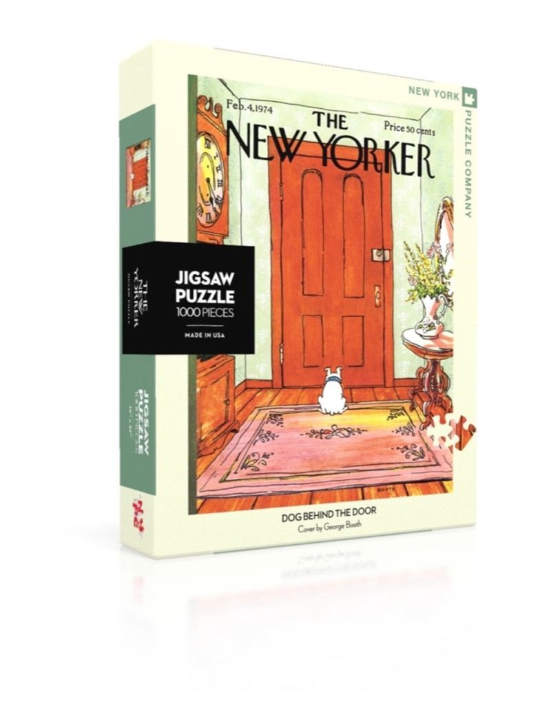 NEW YORKER DOG BEHIND THE DOOR 1000PC