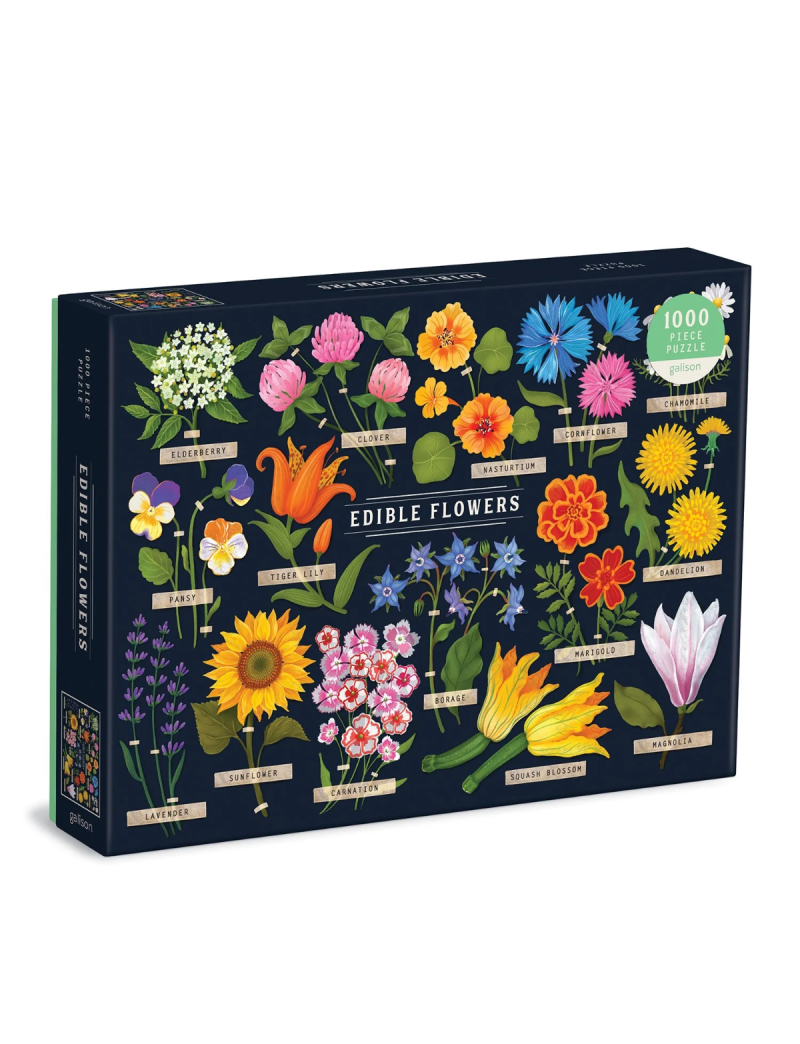 Galison Edible Flowers 1000 Piece Puzzle
