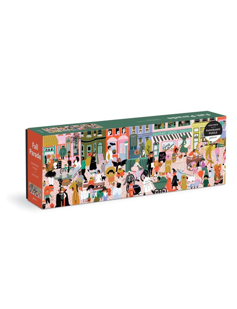Galison Fall Parade 1000 Piece Panoramic Puzzle