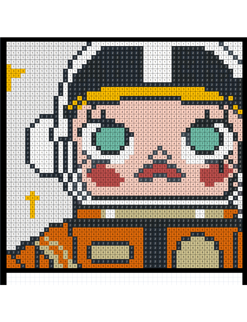POPMART Pixel Art LEGO ORANGE