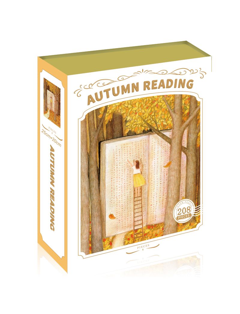 PUZZLEGO Autumn Reading 208 Pieces 208pc