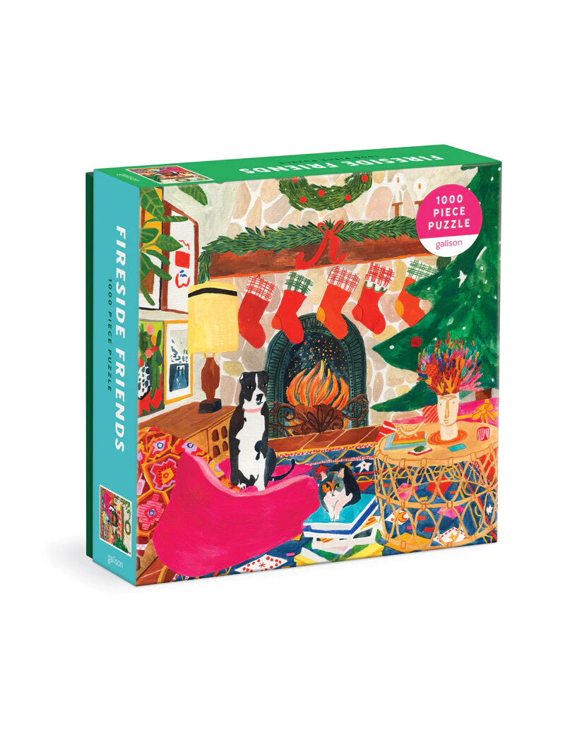 Galison Fireside Friends 1000 Piece Puzzle