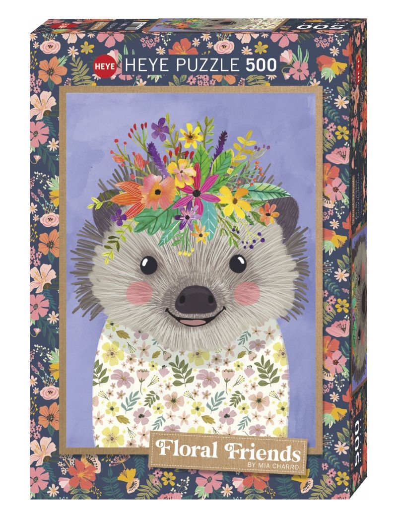HEYE FLORAL FRIENDS FUNNY HEDGEHOG 500PC