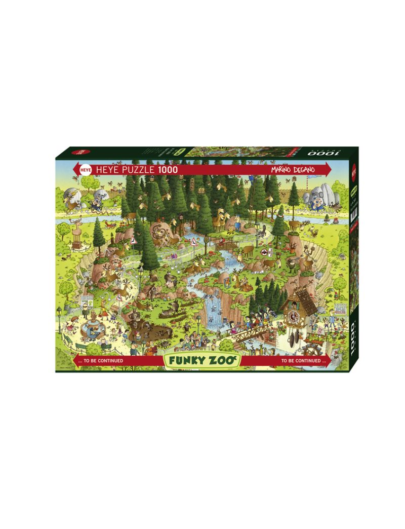 HEYE FUNKY ZOO BLACK FOREST HABITAT 1000PC
