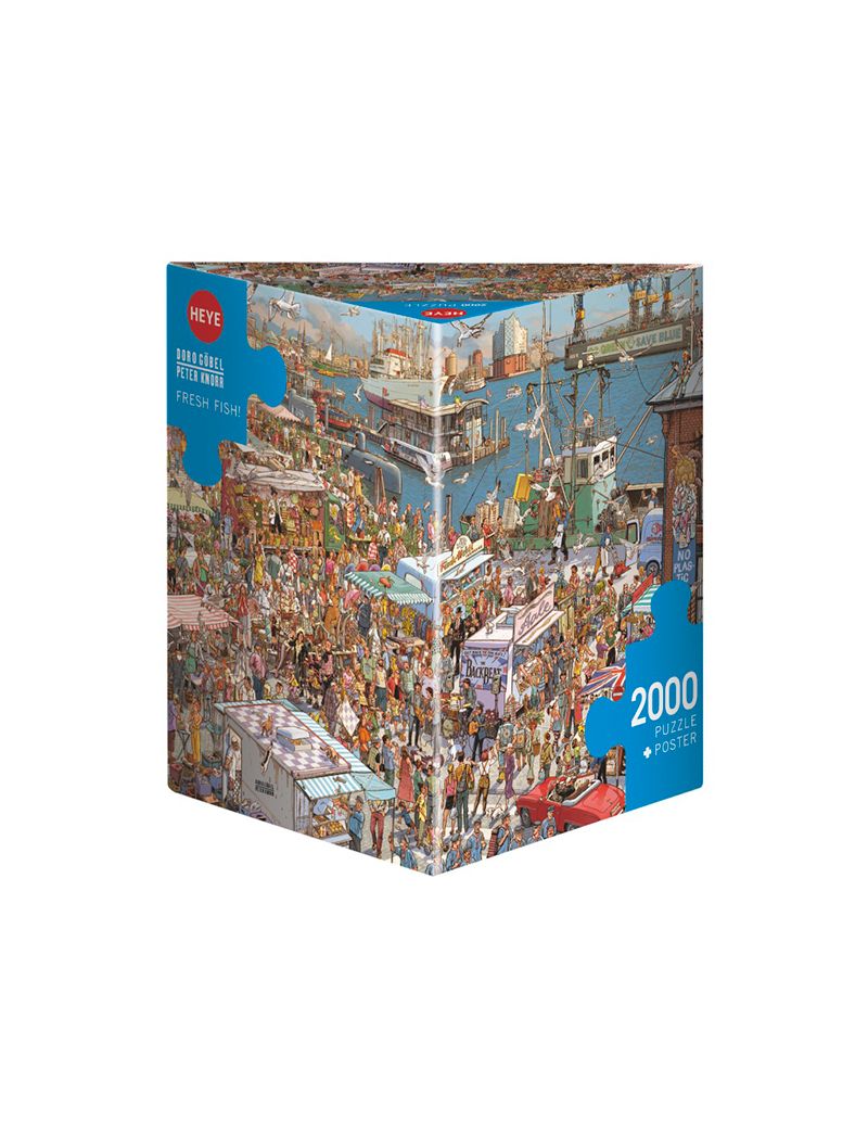 Heye Cartoon im Dreieck Fresh Fish! 2000pcs