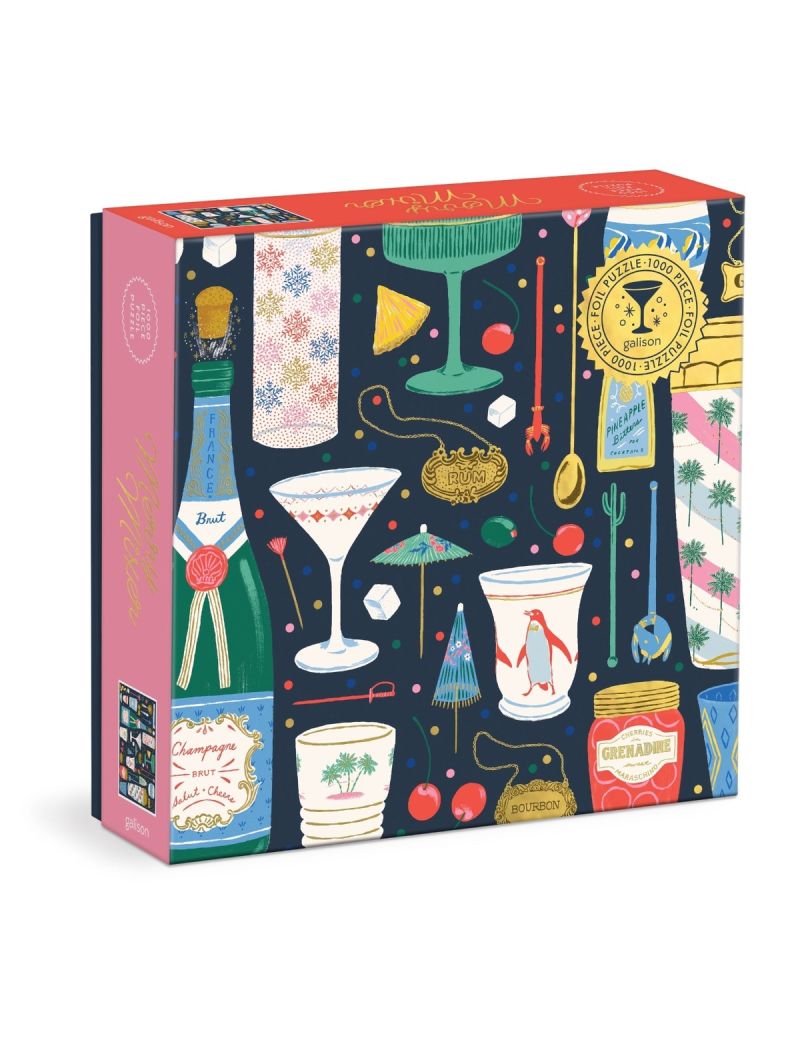 Galison Merry Mixer 1000 Piece Foil Puzzle