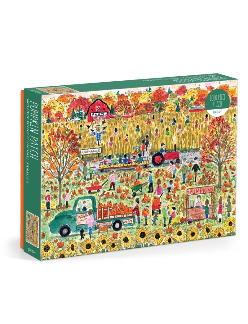 Galison Michael Storrings Pumpkin Patch 1000 Piece Puzzle