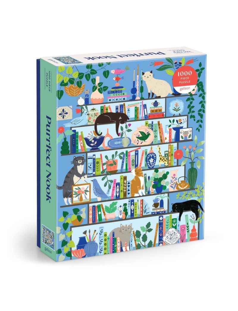 Galison Purrfect Nook 1000 Piece Puzzle