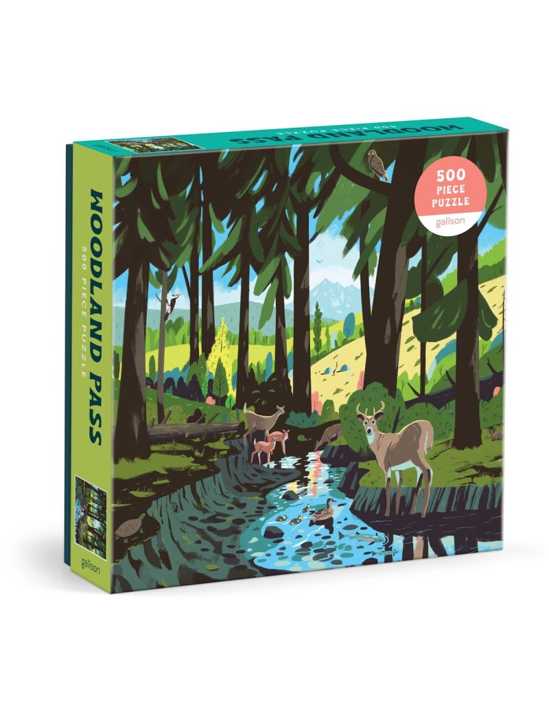 Galison Woodland Pass 500 Piece Puzzle