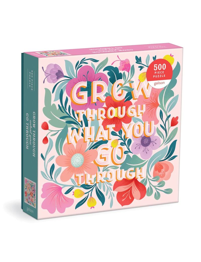 Galison Grow Through What You Go Through 500 Piece Puzzle