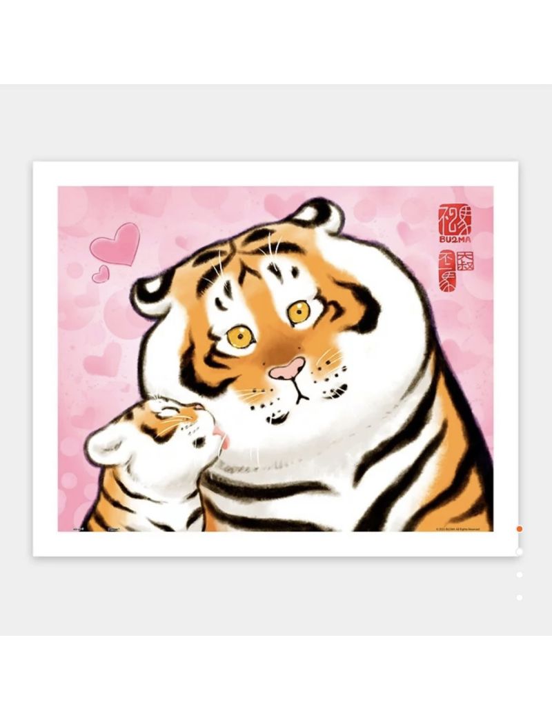 3D-JP Fat Tiger - Kiss 500pc H2655