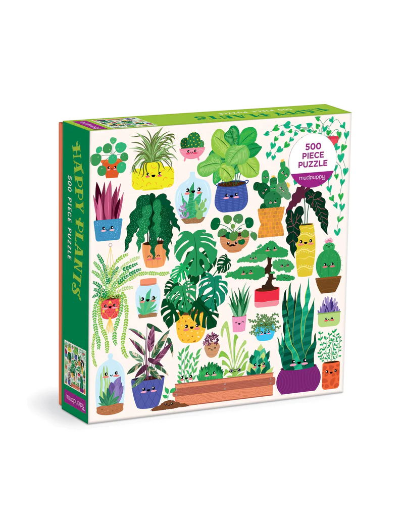Mudpuppy Happy Plants 500 Piece Family Puzzle