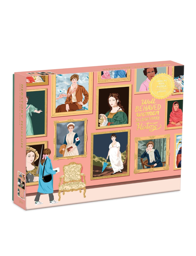 Galison Herstory Museum 1000 Piece Foil Puzzle