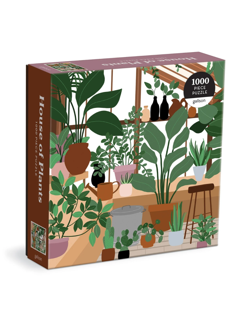 Galison House of Plants 1000 Piece Puzzle in Square Box