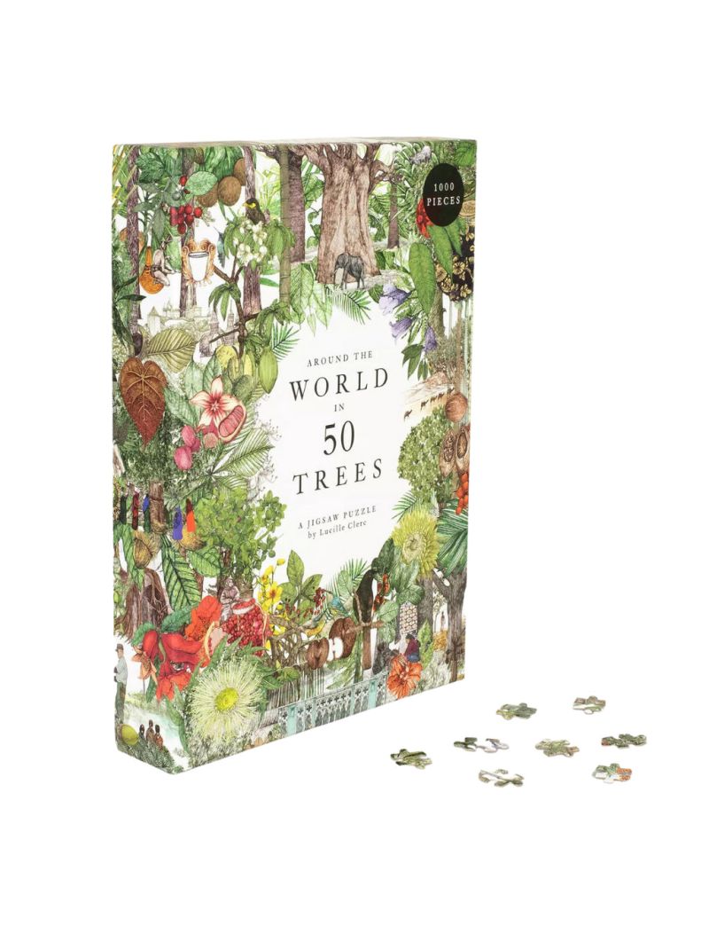 LAURENCE KING Around the World in 50 Trees 1000 Piece Puzzle