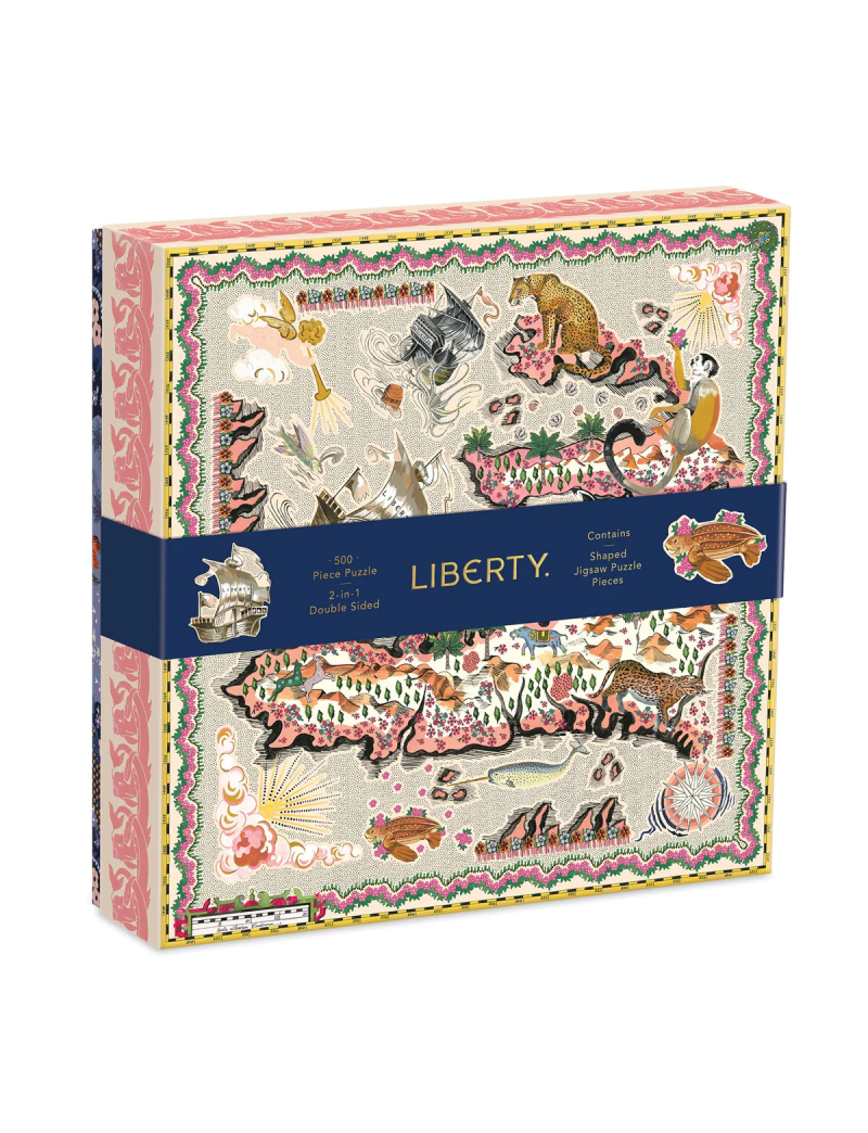 Galison Liberty London Maxine Double-Sided 500 Piece Jigsaw Puzzle