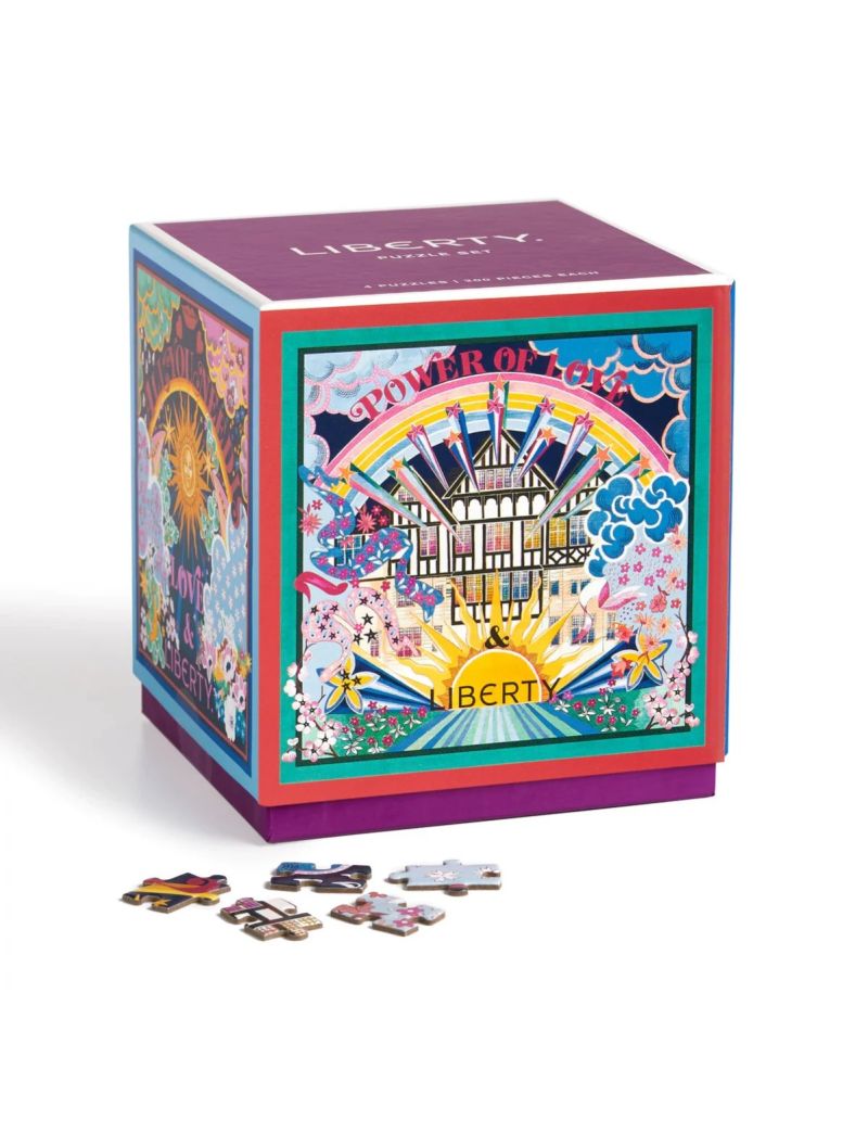 Galison Liberty Power of Love Set of 4 Puzzles