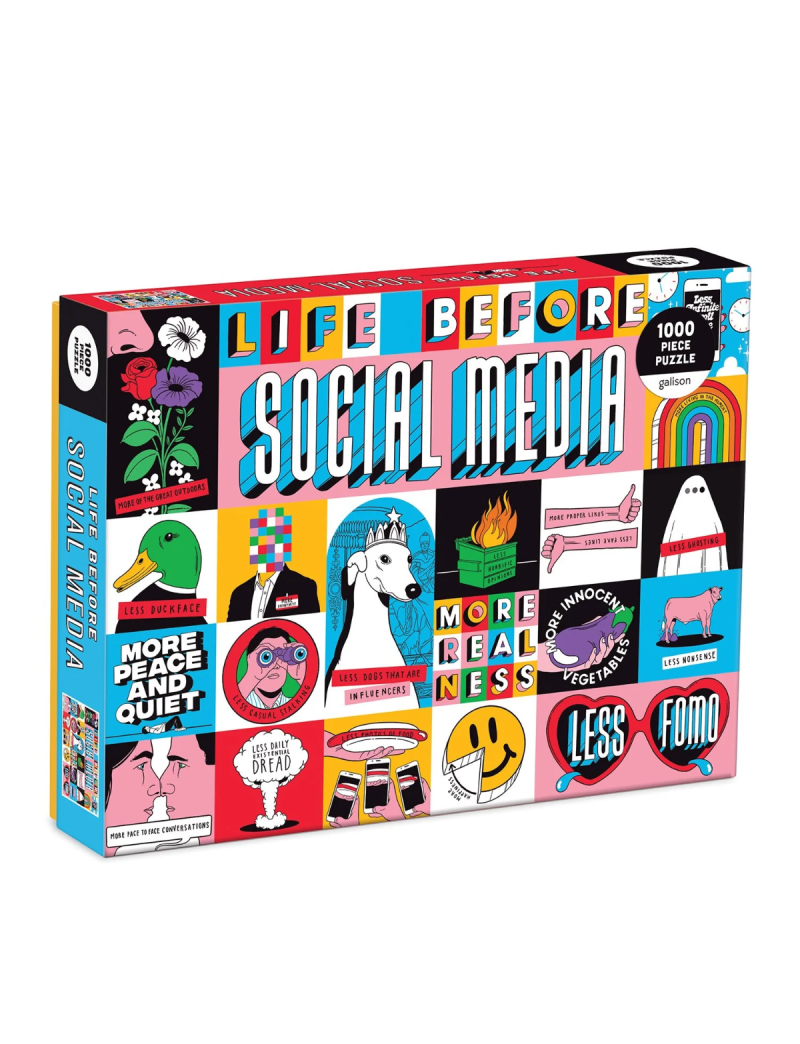 Galison Life Before Social Media 1000 Piece Puzzle