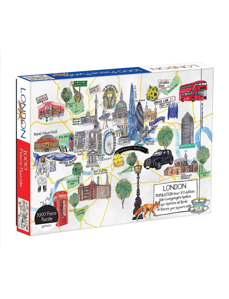 Galison London Map 1000 Piece Jigsaw Puzzle