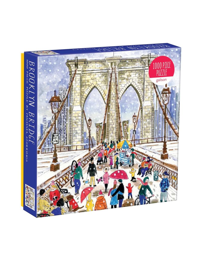 Galison Michael Storrings Brooklyn Bridge 1000 Piece Puzzle