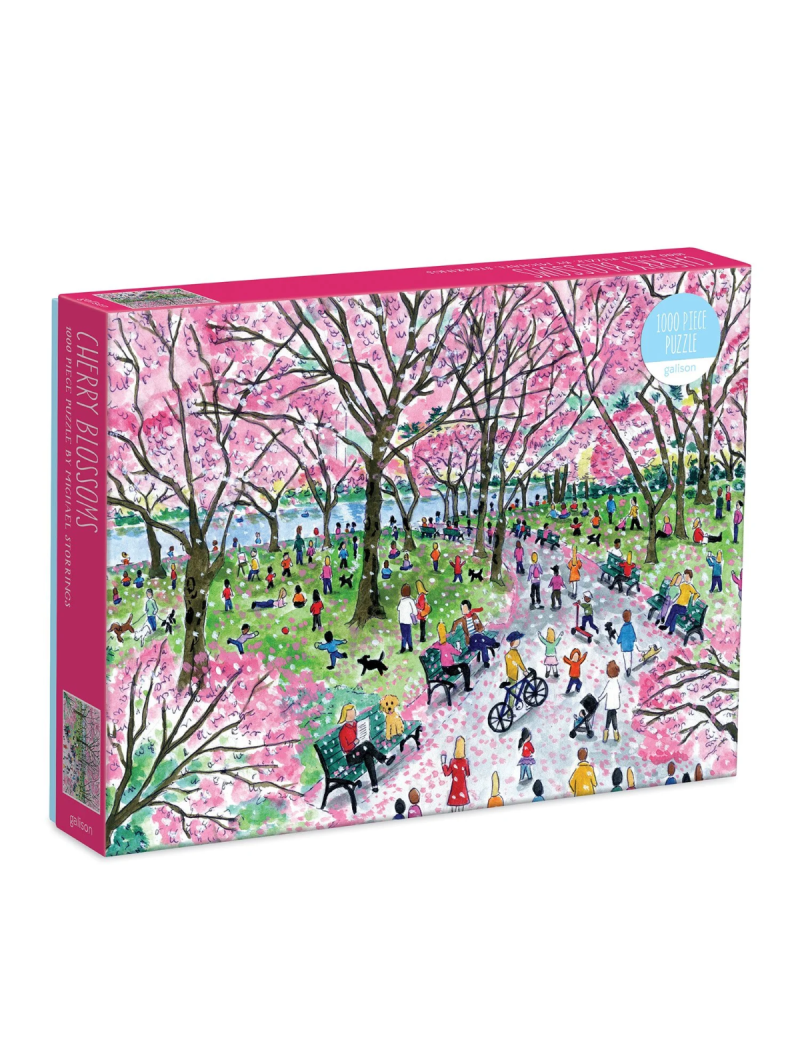 Galison Michael Storrings Cherry Blossoms 1000 Piece Puzzle