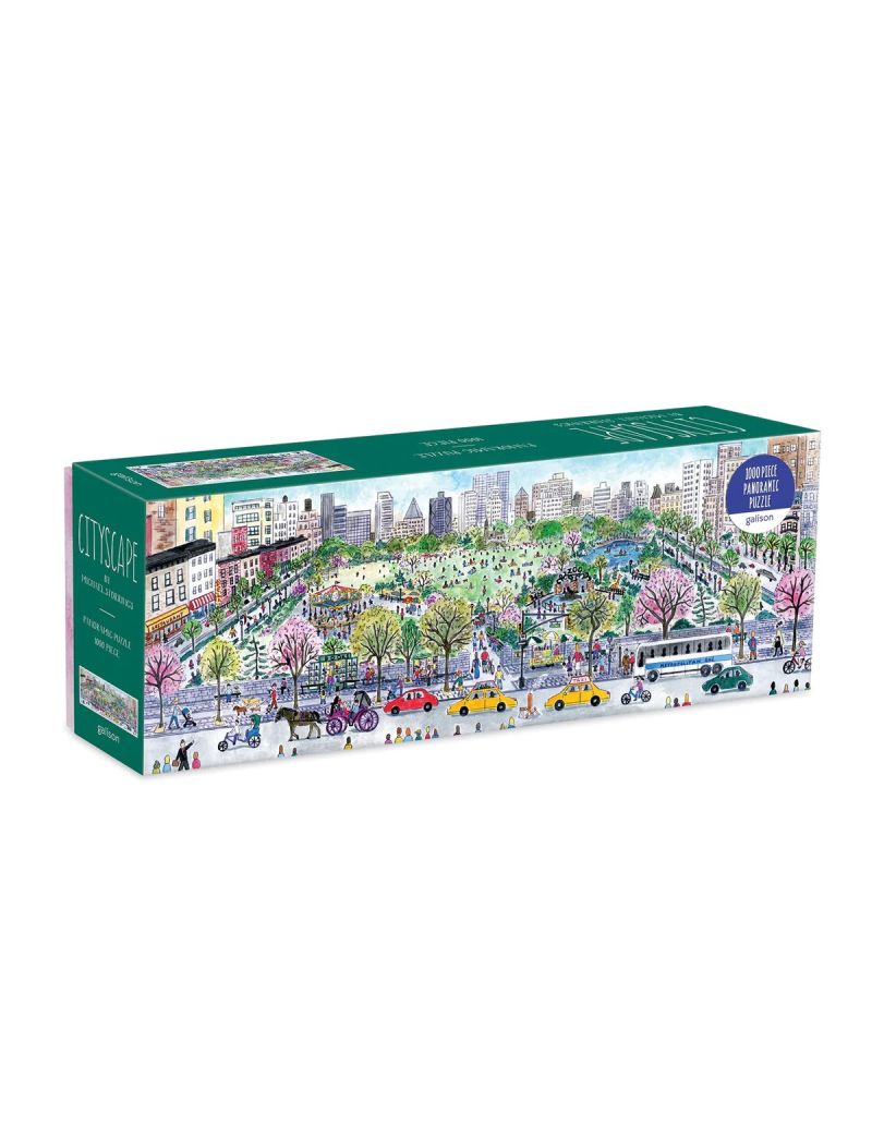 Galison Michael Storrings Cityscape 1000 Piece Panoramic Puzzle