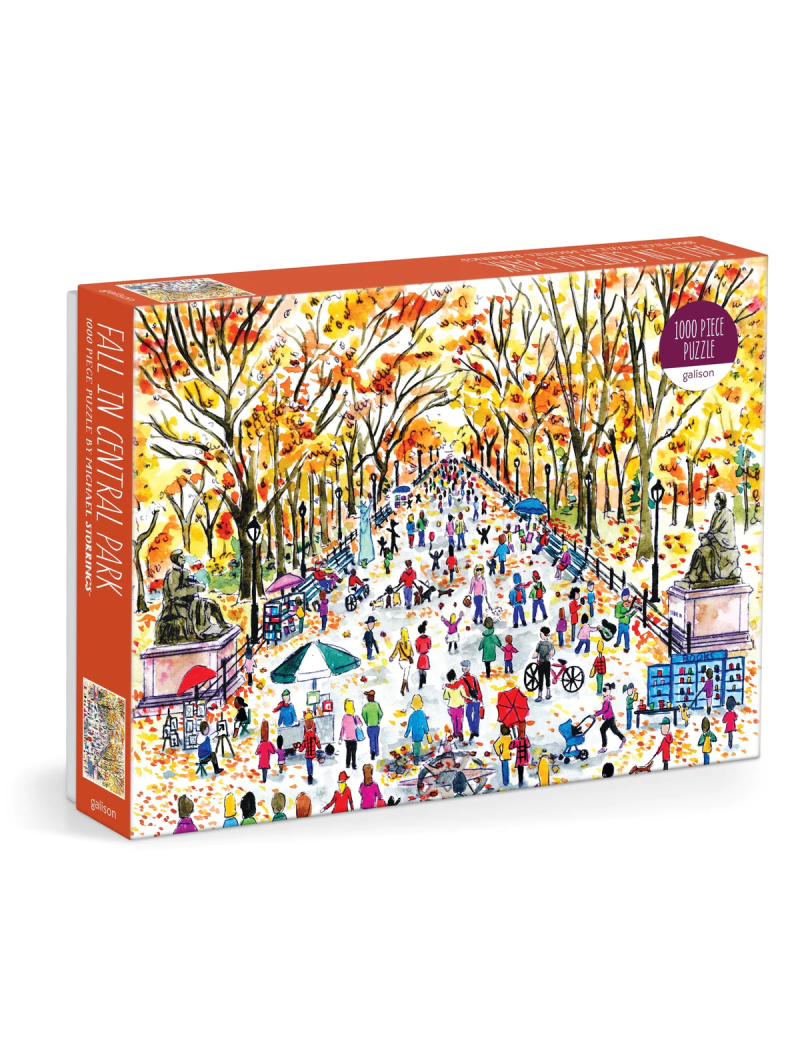 Galison Michael Storrings Fall in Central Park 1000 Piece Puzzle