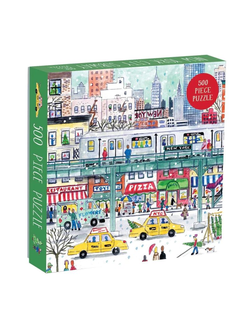 Galison Michael Storrings New York City Subway 500 Piece Puzzle