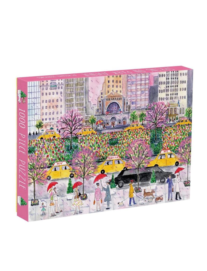 Galison Michael Michael Storrings Spring on Park Avenue 1000 Piece Puzzle