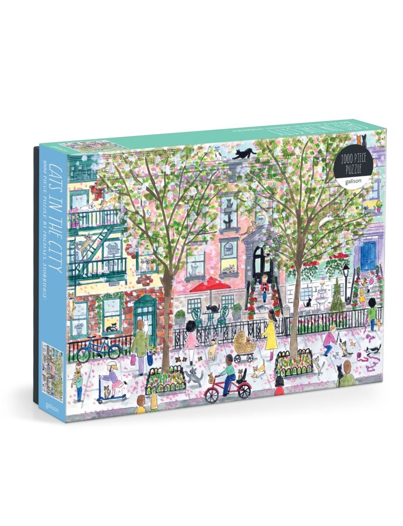 Galison Michael Storrings Cats In The City 1000 Piece Puzzle