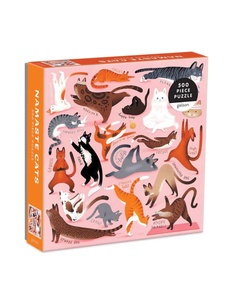 Galison Namaste Cats 500 Piece Puzzle