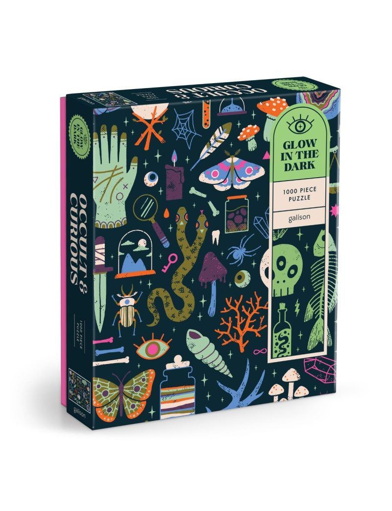 Galison Occult and Curious 1000 Piece Glow in the Dark Puzzle