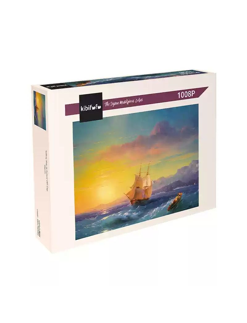 KIBIFUFU Sailing ship at Sunset off Cap Martin 1008pcs