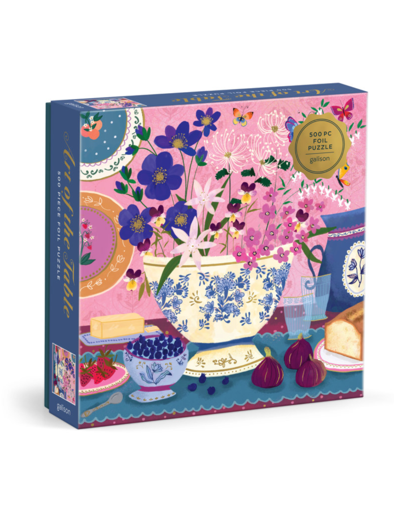 Galison Joy Laforme Art of the Table 500 Piece Foil Puzzle