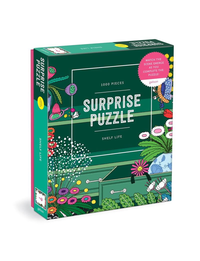 Galison Shelf Life 1000 Piece Surprise Puzzle