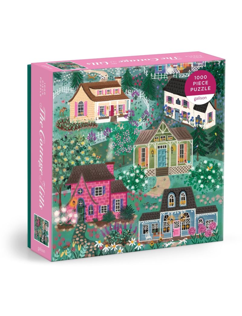 Galison Joy Laforme The Cottage Hills 1000 Piece Puzzle in a Square Box