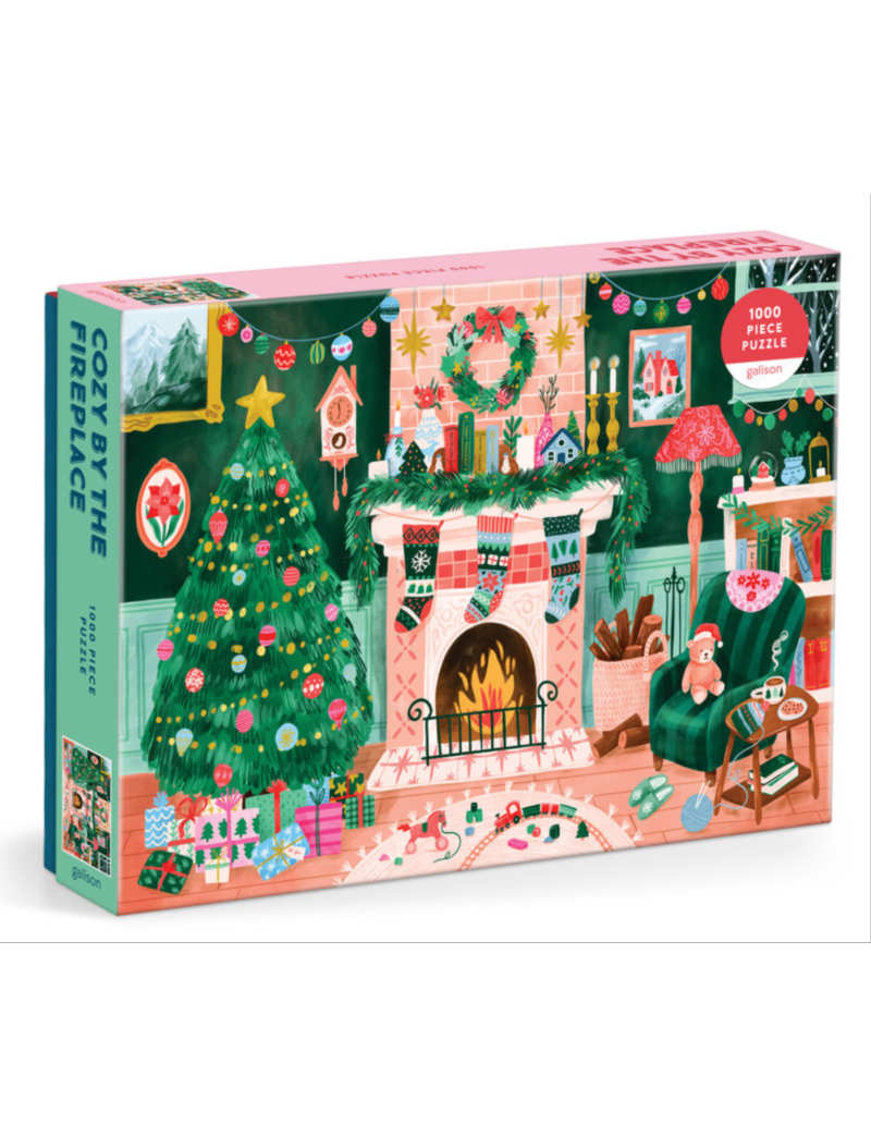 Galison Cozy by the Fireplace 1000 Piece Puzzle